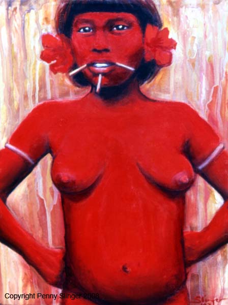 Woman in Red